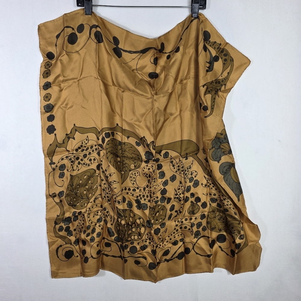 Vintage silk satin scarf